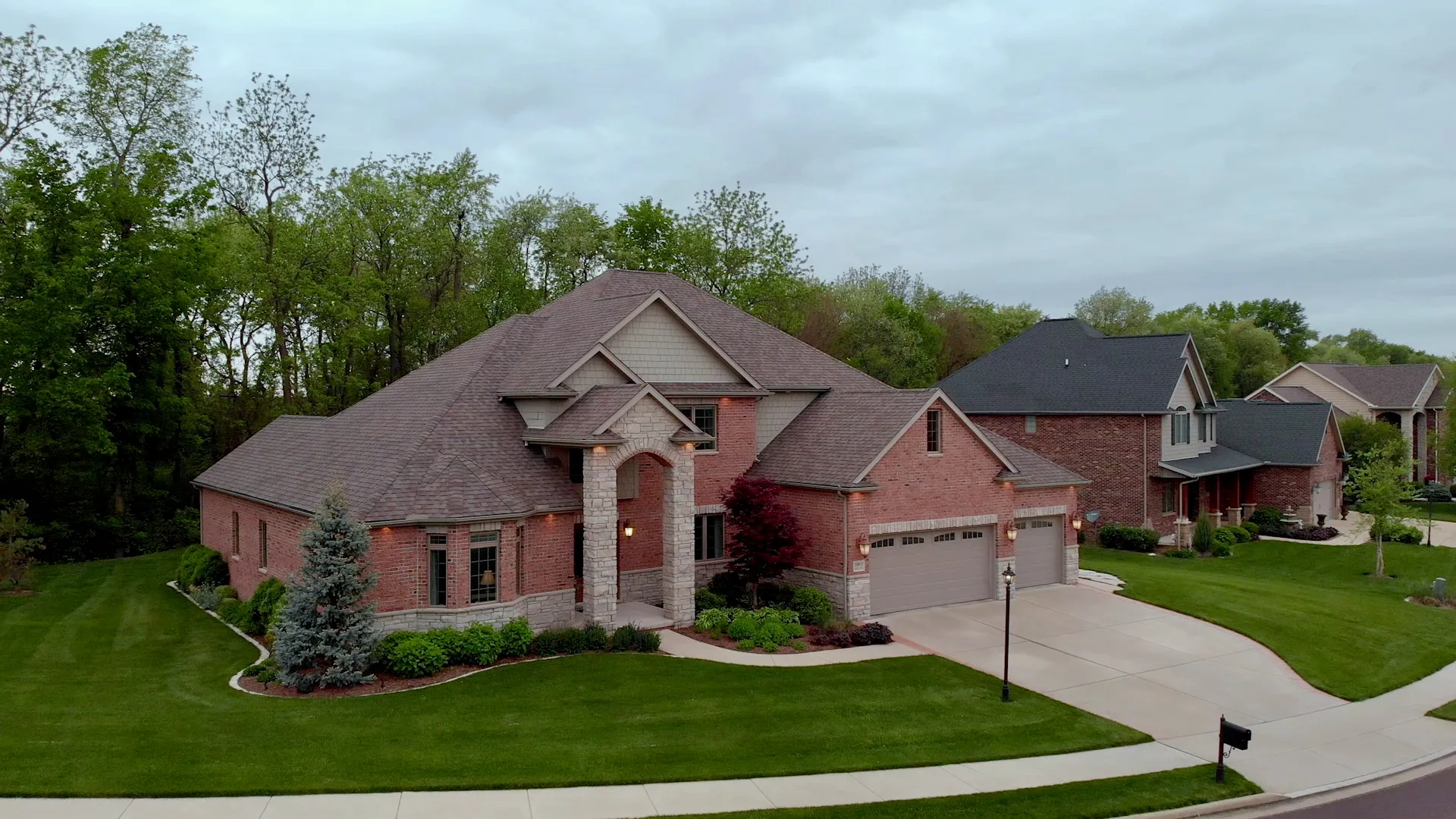 A brick home in Central Illinois